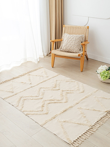 <span class=keywords><strong>Tappeto</strong></span> Extra-Large in Cotone Stile Vintage, Tappetino Versatile per Soggiorno, Copertura Completa del Pavimento, <span class=keywords><strong>Copritavolo</strong></span> da Pranzo - Product Image 3