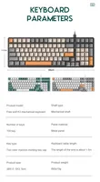 Grosir gratis Wolf K3 100 tombol nirkabel Hotswap RGB Gaming Keyboard Mekanikal
