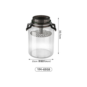 Pickling Jar Food Grade Plastic 5L Above Airtight With Handle For Vegetables And Chili Sauce Storage - Product Image 5