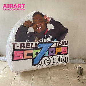 Logotipo Inflable Decorativo Publicitario, Logotipo Inflable de Figura <span class=keywords><strong>Famosa</strong></span>, Tablero Publicitario de Pared - Product Image 1