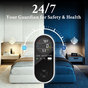 Detector de gas con alarma de CO enchufable Temperatura en tiempo real (-10 ~ 50) Humedad (0% ~ 95%) Pantalla Analizadores de alarma de sonido de pantalla de 2,0" - Product Image 6