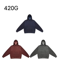 Felpe con Cappuccio Ricamate Personalizzate 420g in 55 Colori, Unisex, Stile Streetwear, Magliette Casual Sportive da <span class=keywords><strong>Uomo</strong></span> - Product Image 6