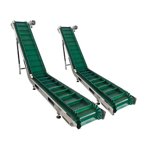 آلة ناقل حزامي عمودي قابل للتخصيص عالي الكفاءة، مصنوع من البلاستيك/البي في سي، للرفع والتحريك المائل - Product Image 3