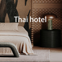 Fournisseur de solutions complètes pour l'ameublement des hôtels en Thaïlande, écrans de style moderne personnalisés, peintures décoratives, éclairage, lampes