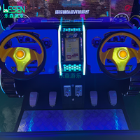Simulateur de jeu de course à double vitesse à monnayeur, équipement de divertissement pour parcs d'enfants et salles d'arcade intérieures