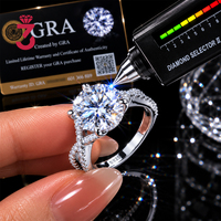 Bijoux de mode d'usine, bagues de mariage en argent sterling 925 pour femmes, cadeau, bague de fiançailles en argent S925 avec moissanite pour femme