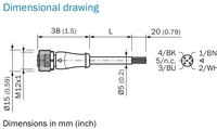 Sensor Fotoelektrik Difus Miniatur SI-CK WTB8-N1111 W8 dengan Penekanan Latar Belakang, 5-100 Mm, LED Merah Terlihat 650 nm, NPN