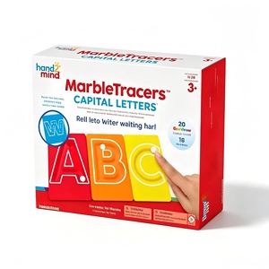 Giocattolo Educativo per Bambini con Lettere Maiuscole <span class=keywords><strong>in</strong></span> Marmo, Tavola per Tracciare l'Alfabeto, Gioco di Apprendimento Precoce per la Scuola Materna - Product Image 2