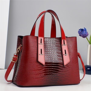Newest Big Sizes High Quality Pu Leather Shoulder Handbags Trendy Fashion Latest Luxury Designer Tote Bags Women's Handbags - Product Image 5