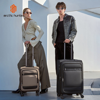 Valise de voyage Arctic Hunter, nouvelle, en polyester, classique, simple, moderne, pour affaires, avec serrure TSA, imperméable, légère, 4 roues, multifonction