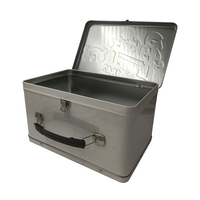 Boîte de rangement hermétique en fer blanc écologique avec poignée, taille personnalisée - Grande capacité pour biscuits, chocolats, gâteaux, snacks et bonbons
