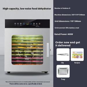 Séchoir à air Ruihong en acier inoxydable 304 de petite taille pour usage commercial, garantie 1 an, pour fruits secs, légumes, friandises pour animaux de compagnie, viande - usage domestique - Product Image 6