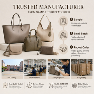 OEM ODM Custom Logo Two Tone Quiet Luxury Genuine <strong>Slouchy</strong> Leather Ladies Hobo <strong>Bag</strong> for City Carry Soft <strong>Shoulder</strong> Handbag - Product Image 4
