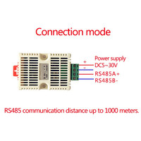 Taidacent DIN Rail Mounted Gudang Industri 0-10V 4-20mA RS485 Modbus TCP Sensor Suhu dan Kelembaban Data Logger