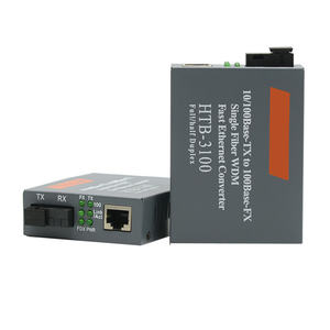10/100M monomodo 25KM Simplex SC fibra óptica a RJ45 Ethernet Media Converter con POE IP TCP para FTTH - Product Image 6