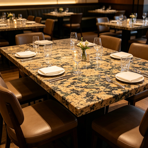 Premium Modern Polished Natural Stone <b>Tan</b> Brown Granite Slab Cut-To-Size Durable for Kitchen Bathroom Outdoor - Product Image 5