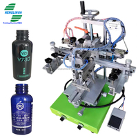 Machine de sérigraphie en soie de bureau à prix réduit pour bouteille cylindrique en verre plastique de shampooing de parfum de tube de pot de cosmétiques
