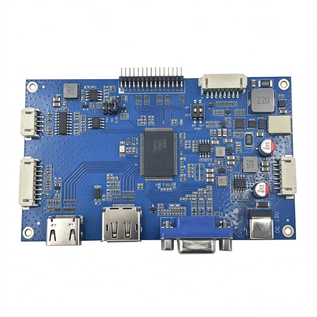 OEM Universal LCD Convertor Board HD-MI/DP/VGA to LVDS(Single 6/8, Double 6/8) for 15.6 Inch Upto 1920x1080 Resolution Displays