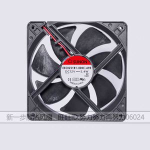 Ventilateur de châssis SUNON 120 mm, 12 V, 5,4 W, à roulement à billes, ventilateur de refroidissement à haut débit d'air pour boîtier de PC - Product Image 1