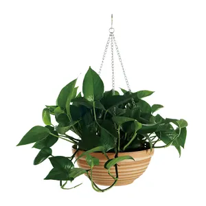 Plastic Planter Pot Home Garden Decor Round Hanging Plastic Flower Planter Pots