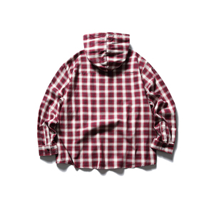 Camicia <span class=keywords><strong>a</strong></span> quadri personalizzata firmata camicia <span class=keywords><strong>a</strong></span> quadri con cappuccio di flanella camicie da uomo Casual <span class=keywords><strong>a</strong></span> maniche lunghe in cotone <span class=keywords><strong>a</strong></span> quadri - Product Image 5
