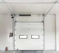 Porte chinoise enroulable en alliage d'aluminium, coupe-vent, porte industrielle à enroulement, porte de garage, panneau isolé, système de rail de plafond