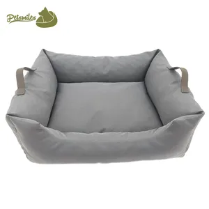 Cama de cachorro retangular de luxo macia, cama oxford confortável para cães de médio e grande, lavável