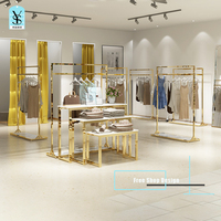 La nappe phréatique du magasin de vêtements Boutique Store Design Fitting Garment Rack Display Decoration