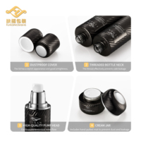 Vente en gros de flacons vides uniques de 100 g pour crème pour les yeux, emballage en verre avec couvercles, flacons en verre pour sérum cosmétique, lotion essentielle, flacons à pompe