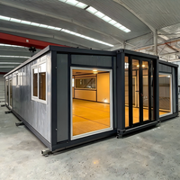 Casa Contenedor Modular Expandible de 20, 30 y 40 pies, Hogar Prefabricado Portátil para Dormitorio Europeo