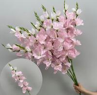 Fleurs artificielles en latex Vanda Orchid à toucher réel pour la décoration de fête et de mariage