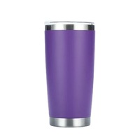 Gobelet isotherme en acier inoxydable de 20 oz, garde au chaud et au froid, durable et facile à nettoyer, idéal pour les trajets quotidiens, les activités de plein air, la maison, le bureau et les voyages