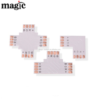 8MM 10MM PCB 4pin RGB Strip Light Connecteur LED sans soudure