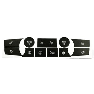 Pegatina de reparación de botones de aire acondicionado para BMW X5 X6 E70 E71, adhesivo de PVC negro, forma personalizada, reutilizable - Product Image 5