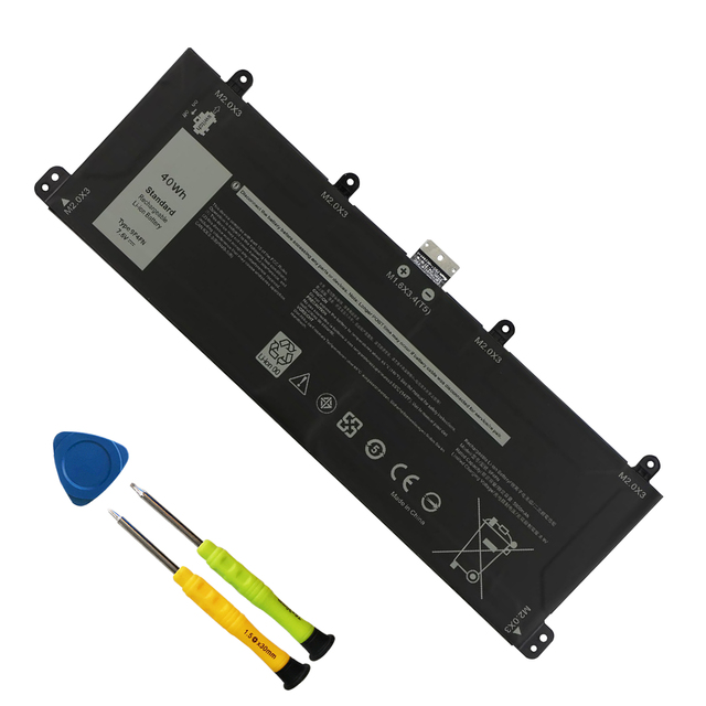 9F4FN Laptop Battery Replacement for Dell Latitude 7320 Detachable Inspiron 14 3420 Series 09F4FN 2VKW9 8PK6G 2ICP4/79 7.6V 40Wh