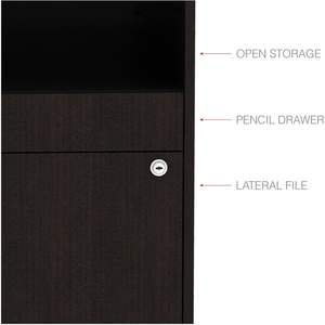 Archivador bajo Alera de 2 cajones, serie Credenza Open Office Desk, para documentos tamaño legal/letter, material de madera - Product Image 4