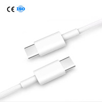 3A Charge rapide USB Type-C vers Type-C Câble PD avec conducteur en cuivre pur Longueur de 1m pour IOS et appareil photo Ordinateur portable et téléphone portable