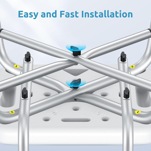 Ensu có thể điều chỉnh chiều cao ghế tắm nặng cho người già khuyết tật người cao niên người lớn với thiết bị an toàn phòng tắm cánh tay và lưng - Product Image 6