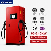 Nouvelle station de recharge rapide DC pour véhicules électriques de 60 kW à 240 kW, fabricant OEM ODM, avec OCPP 1.6/2.0 et application/RFID pour usage public