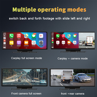 10.26 pouces 4k Dashcam caméra avec sans fil CarPlay Android AUTO multimédia Audio voiture Dvr caméra enregistreur vidéo moniteur