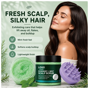 <span class=keywords><strong>Shampoo</strong></span> Scrub per il Cuoio Capelluto al Rosmarino e Menta, Pulizia Profonda, Esfoliante, Controllo dell'Oleosità, Rinfrescante, Idratante, Lisciante, Cura dei Capelli - Product Image 3