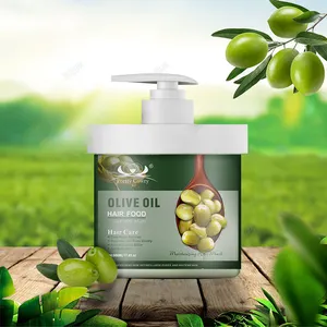 Vitamina nutriente delicata riparazione maschera per capelli naturale all'ingrosso olio d'oliva crema alimentare per capelli per capelli secchi