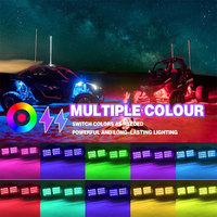 Kits d'éclairage LED multicolores RGB pour voiture, ambiance, contrôle par application, éclairage sous caisse, lumière néon clignotante, lampe de conduite, pick-up, tout-terrain, SUV