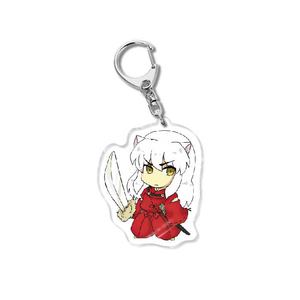 33 styles de figurines <span class=keywords><strong>Inuyasha</strong></span> Sesshoumaru, porte-clés en acrylique imprimé UV, personnage d'anime, porte-clés en plastique, décoration, cadeau - Product Image 4