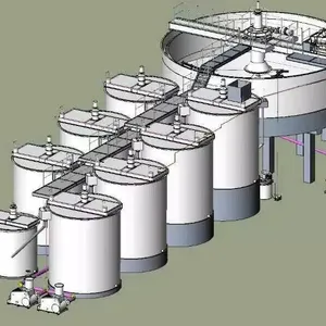 Recuperação De Ouro De Alto Desempenho Beneficiação De Mineração De Ouro Processo De Leaching CIP De Ouro Extração Planta CIL