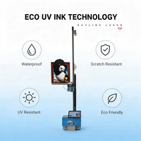 Mesin Cetak Dinding Vertikal 3D 2 in 1, Mesin Cetak Dinding & Lantai, Cetak Kaca, Kayu, Keramik, Hasil Cetak HD yang Jelas dan Tajam