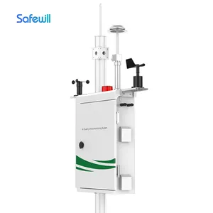 Air Quality Monitoring Equipment AQMS For PM2.5 PM10 With 4G LTE Cloud USB Port Download Data