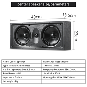 Sistema de Sonido Envolvente 7.1 DTS para Interiores con 8 Altavoces, Amplificador Digital HD, Material de Madera, Sistema de Cine en Casa 7.1 de Pared - Product Image 6