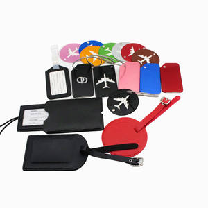 Etiquetas de viaje de equipaje de aluminio con logotipo personalizado redondo personalizado al por mayor para mochilas/maletas - Product Image 4