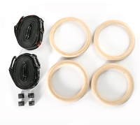 Fitness Equipment Wooden Gymnastic Rings with Gym Ring Straps From 4m-6m